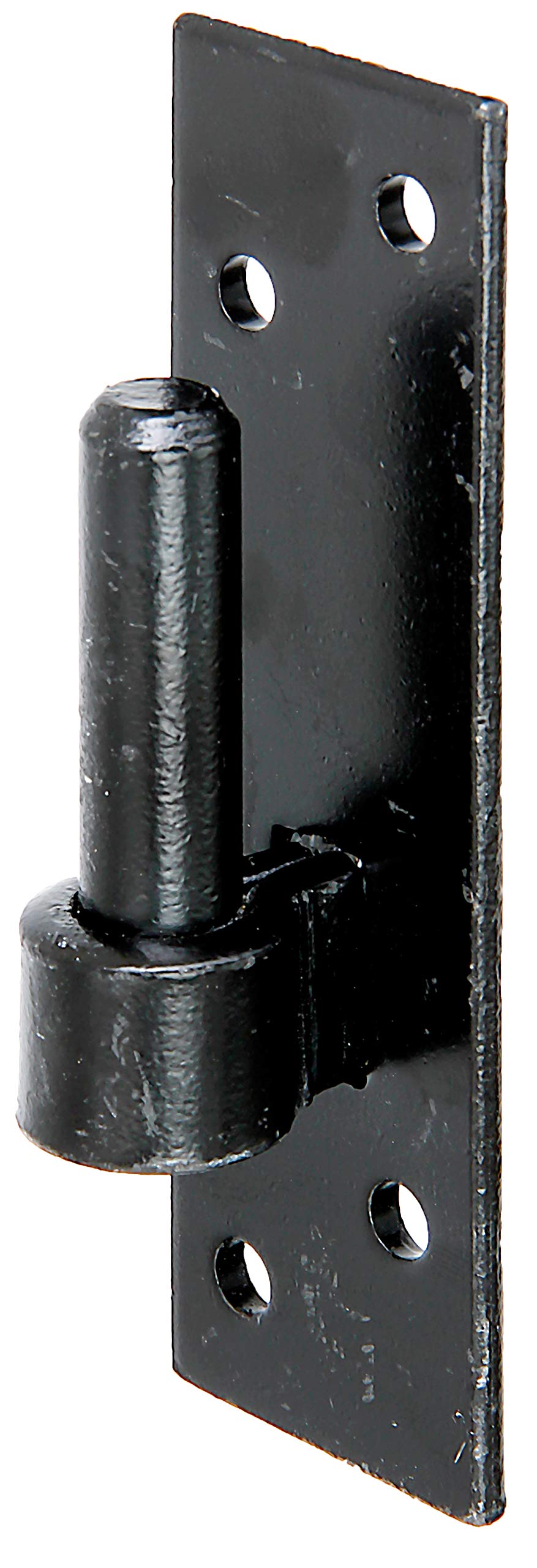 Alberts Steel 306687 Hook On Plate | South German Form With Di Or Dii Hook | Black Dipping Varnish | Backset Ø14 Mm | Plate 130 X 40 Mm