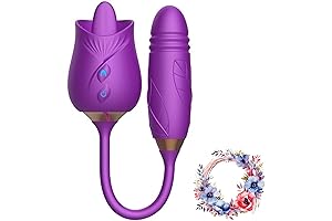 Quiet Rhythmic Rose Shape Massage Toy