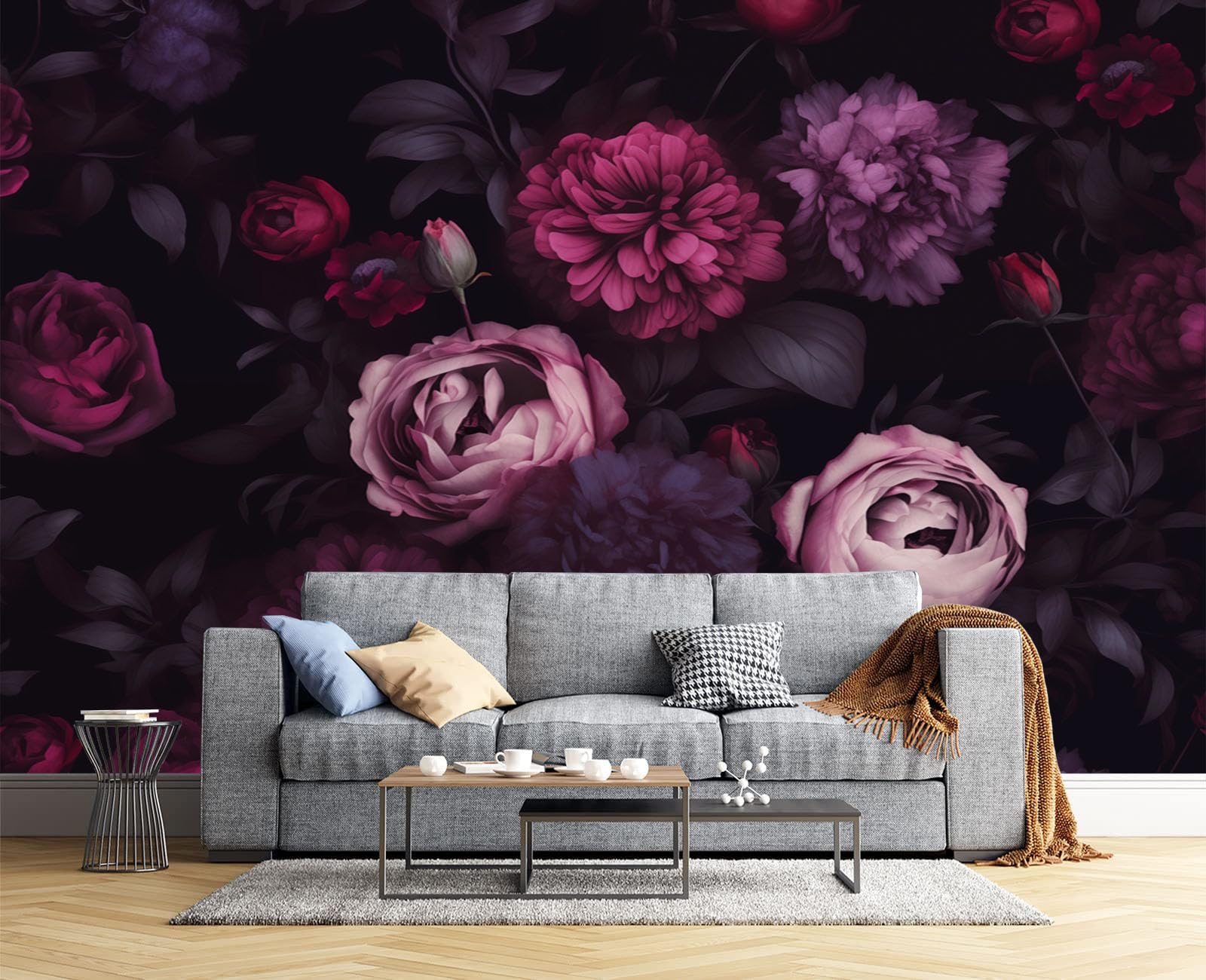 Décoration murale chambre : le papier peint gothique violet mystique