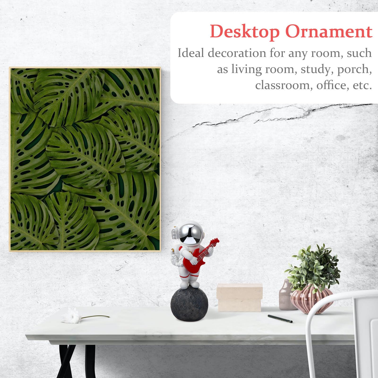 Adorno Astronauta de Resina para Escritorio, Decoración Interior Exterior