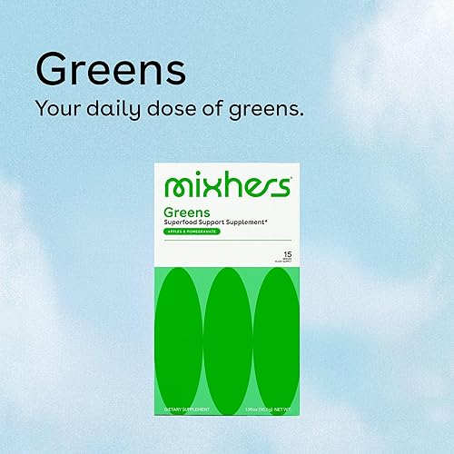 Miniatura 3 de MIXHERS Hergreens  Polvo de verduras  Hecho de alimentos integrales  Enzimas digestivas  Kale  15 paquetes de bebidas  Limonada de menta