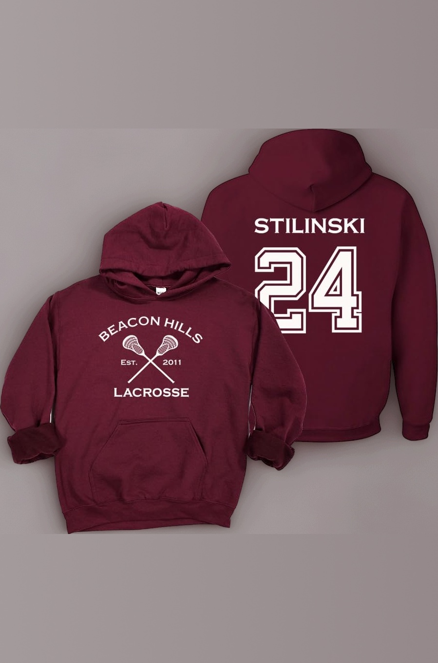 Adult Teen Wolf Beacon Hills Lacrosse Stilinski 24 Hoodie