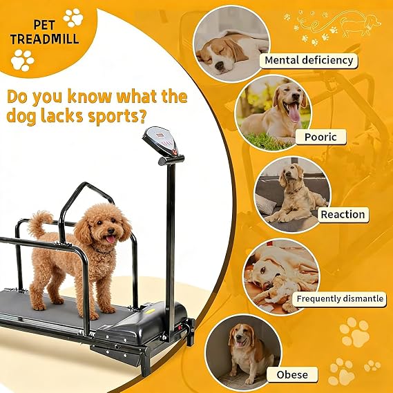 Pet Treadmill, Slat Mill for Dog, Dog Running Training Machine,Dog Treadmill for Small/Mini Dogs, with LCD Display and Remote Control Adjustable Speed for Pet Exercise Pink(netting)