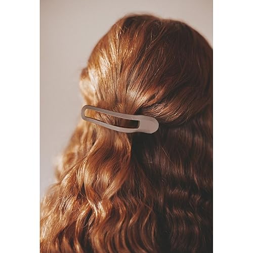Miniatura 4 de Pinzas de pelo planas francesas para mujer, paquete de 4 pinzas curvadas para cabello grueso y fino, agarre fuerte, agarre antideslizante, pinzas