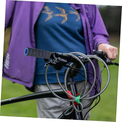 Miniatura 5 de DECHOUS Manillares de bicicleta de espuma para manillar de bicicleta, cubierta antideslizante para manillar de mango, 2 pares para mango de