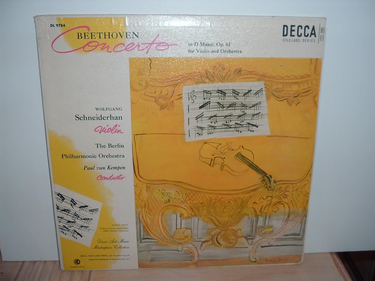 Wolfgang Schneiderhan, violin, with Paul Van Kempen - Beethoven Concerto in D Major