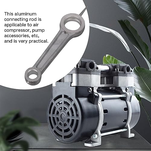 Miniatura 8 de CNBTR Tipo plata de 5.709x1.378x0.472 in de aleación de aluminio compresor de aire de conexión Rod (distancia del centro: 3.701 in)