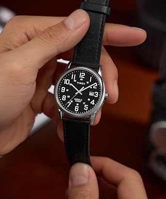 Timex Men's Easy Reader Classic 38mm Leather Strap Watch