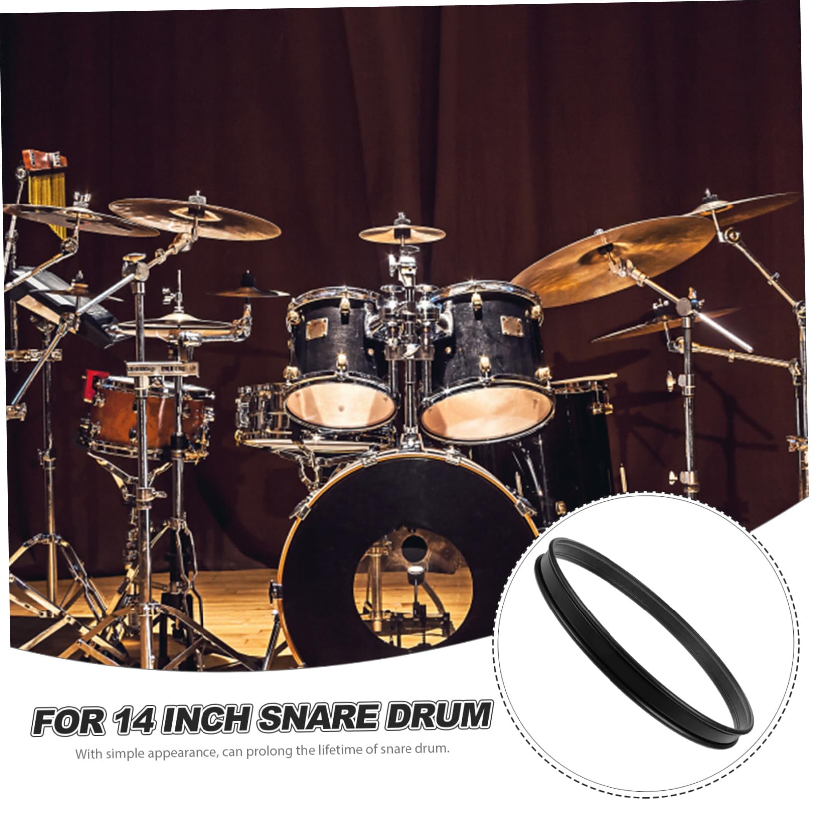 Abaodam Snare Drum Hoop Sostituzione Per Batteria Accessorio Facile Installare e Utilizzare Per Batteristi e Appassionati Percussioni