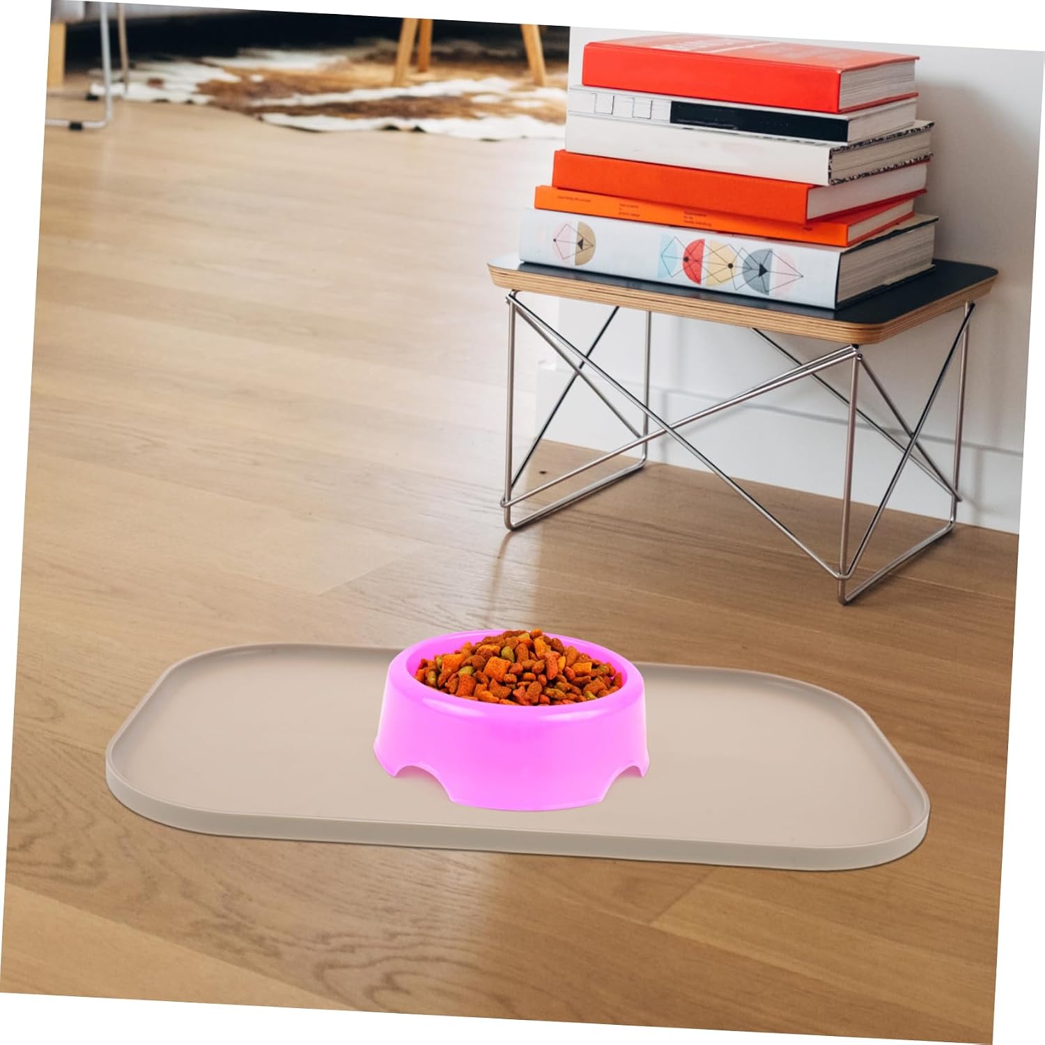 Toyvian Silicone Pet Placemat Dog Cat Food Mat Feeding Bowl Mat for Indoor Dogs Cat