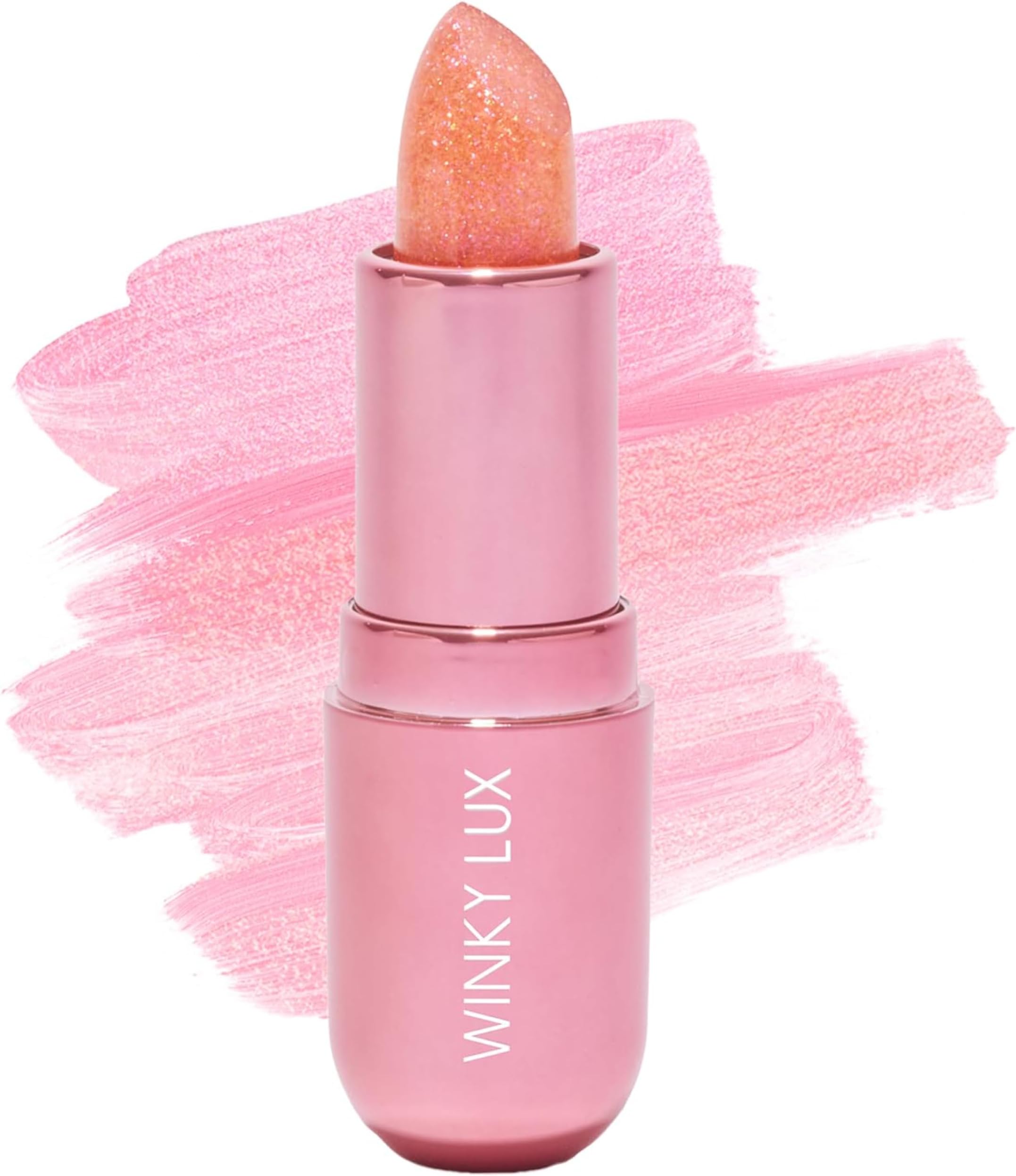 Pink Opal Glimmer Balm โ Nourishing pH Lip Balm with Color Changing Pink Tint with Shimmer, Hydrating Ceramides Soften Lips, Raspberry Vanilla Scent