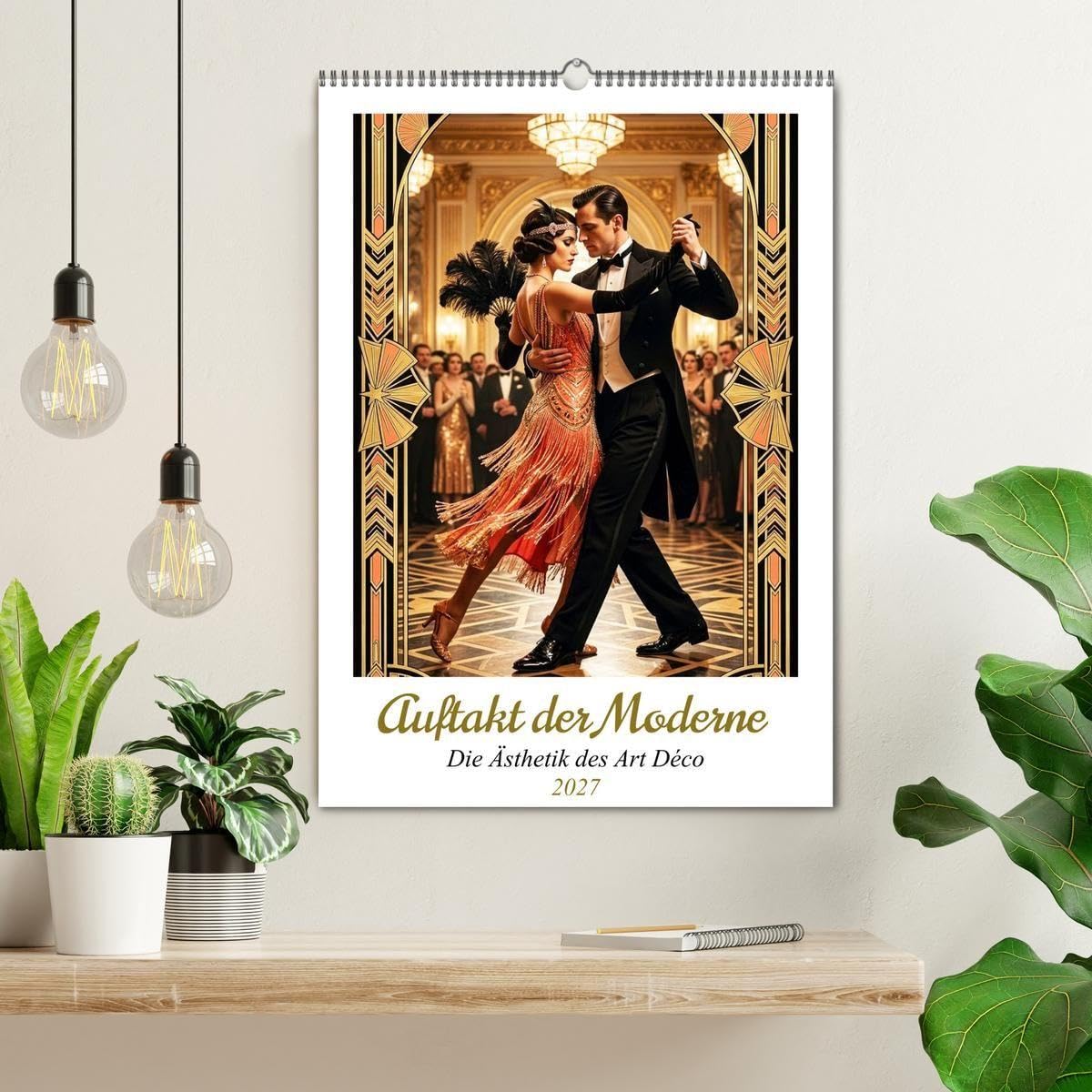 Auftakt der Moderne. Die Ästhetik des Art Déko (Wandkalender 2027 DIN A2 hoch), CALVENDO Monatskalender: Ein Jahr voller Glamour: Erleben Sie die ... Art-Déco-Motiven mit edlen Goldakzenten.