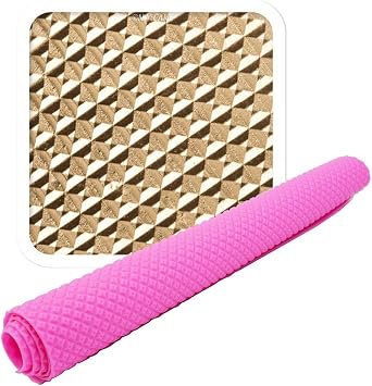 NY Cake Waffle Silcone Silicone Impression Mat, 22 .5" x 15", Pink