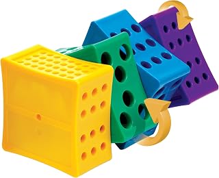 Heathrow Scientific HD29040B Rota-Rack Rotating 4-WAY Tube Rack for MicroTubes, 210 x 100 x 100mm