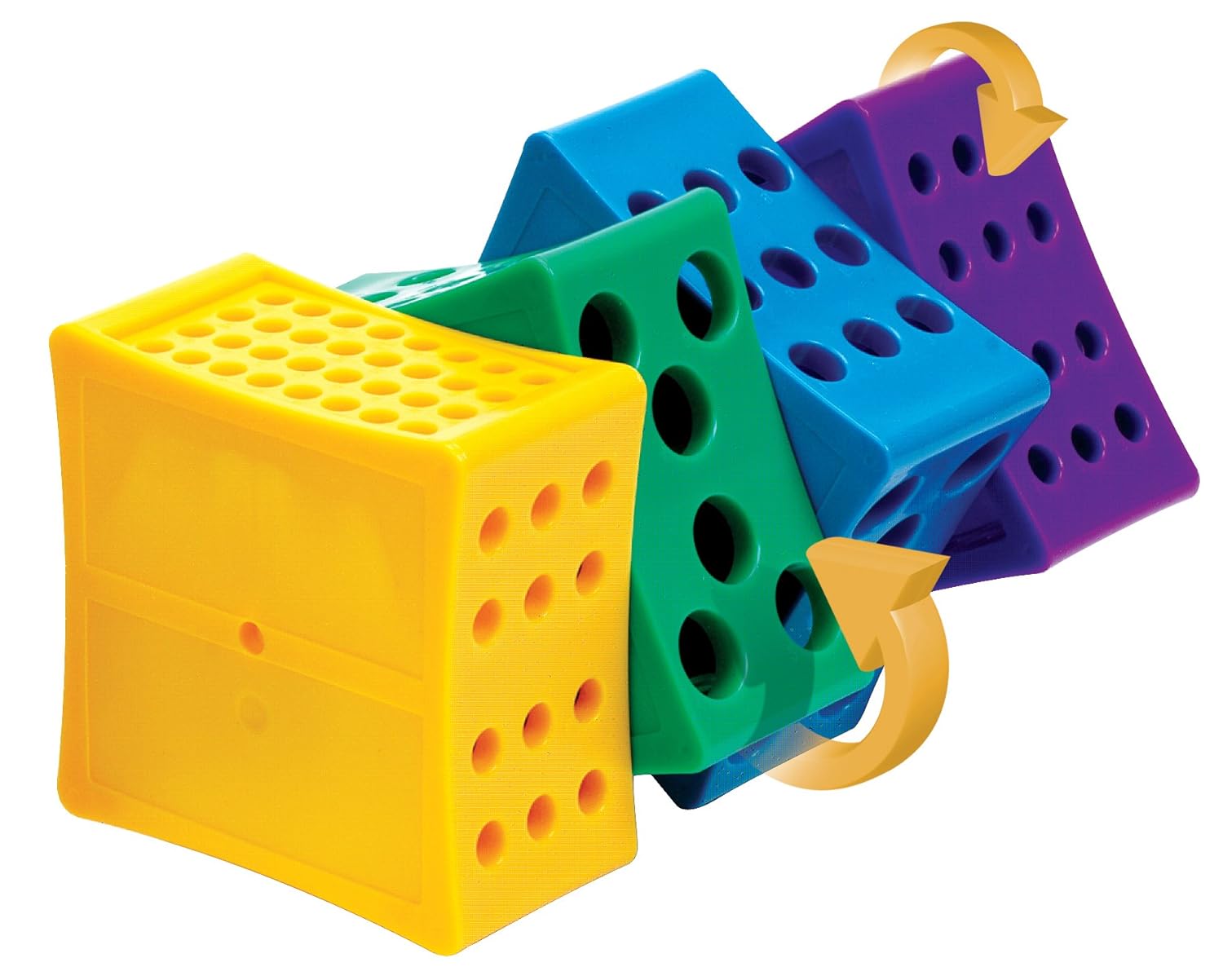 Heathrow Scientific HD29040B Rota-Rack Rotating 4-WAY Tube Rack for MicroTubes, 210 x 100 x 100mm