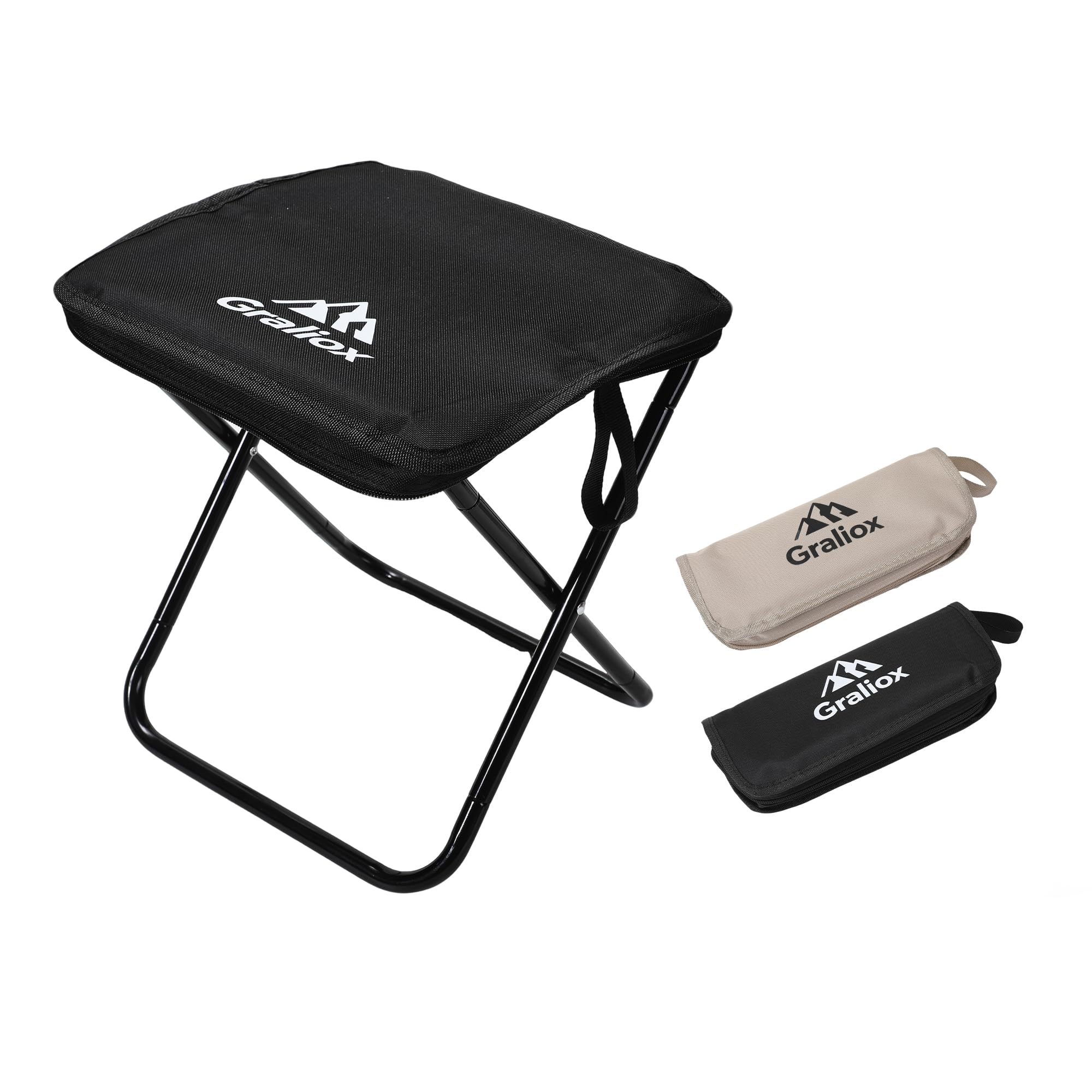 Folding Chair, Outdoor Chair, Compact, Folding, Portable, Storage Bag Included, Ultra Lightweight, 264.6 lbs (120 kg) Load Capacity, 3 Seconds Storage, High Carbon Steel, 600D Waterproof Ox, Camping