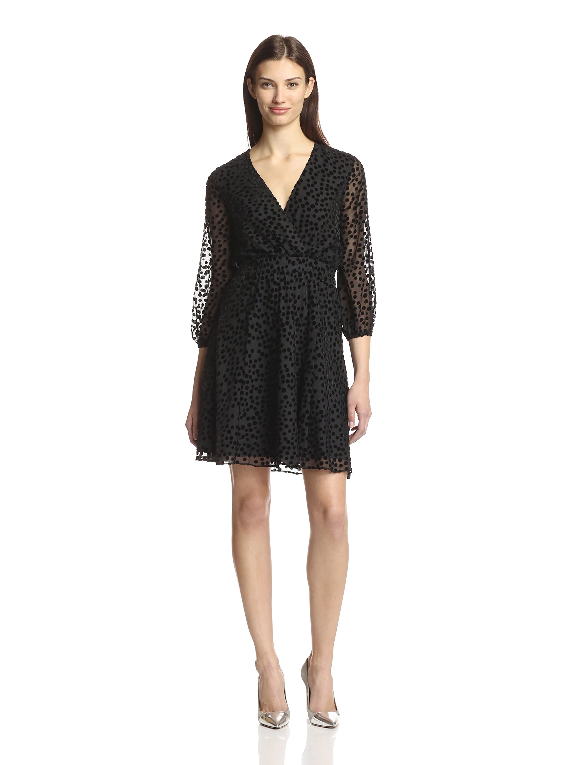 Ali Ro Women's Long-Sleeve Polka Dot Dress