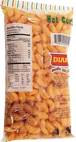 Miniatura 2 de Diana Hot Curls, Latin American BBQ Flavored Crunchy Corn Puffs, 2.32 oz