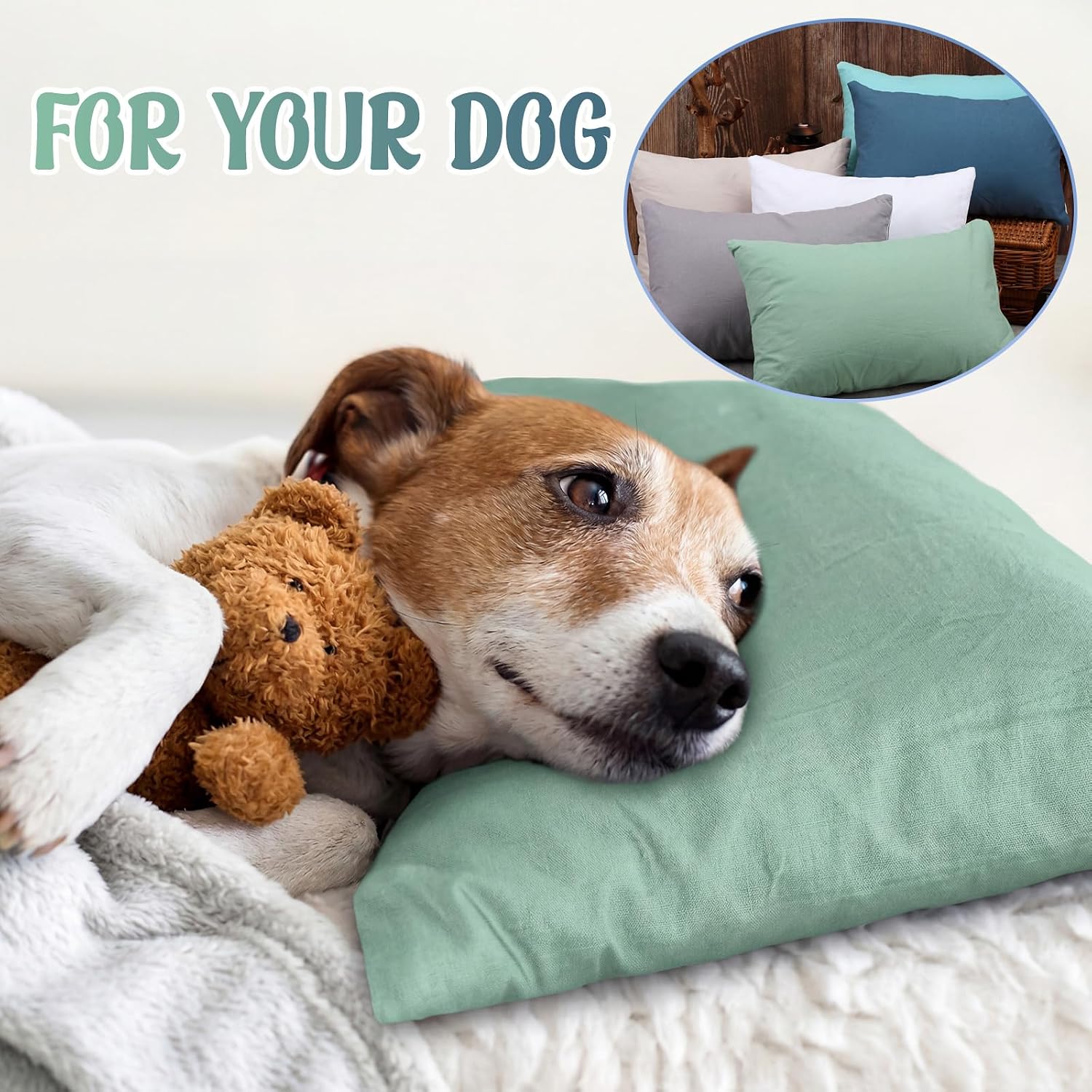 Kigley 24 Pack Mini Pillows 9.1 x 13.8'' Small Travel Soft Breathable Cotton Pillow for Travel Pet Neck Lumbar Purse Insert (Cool Color)