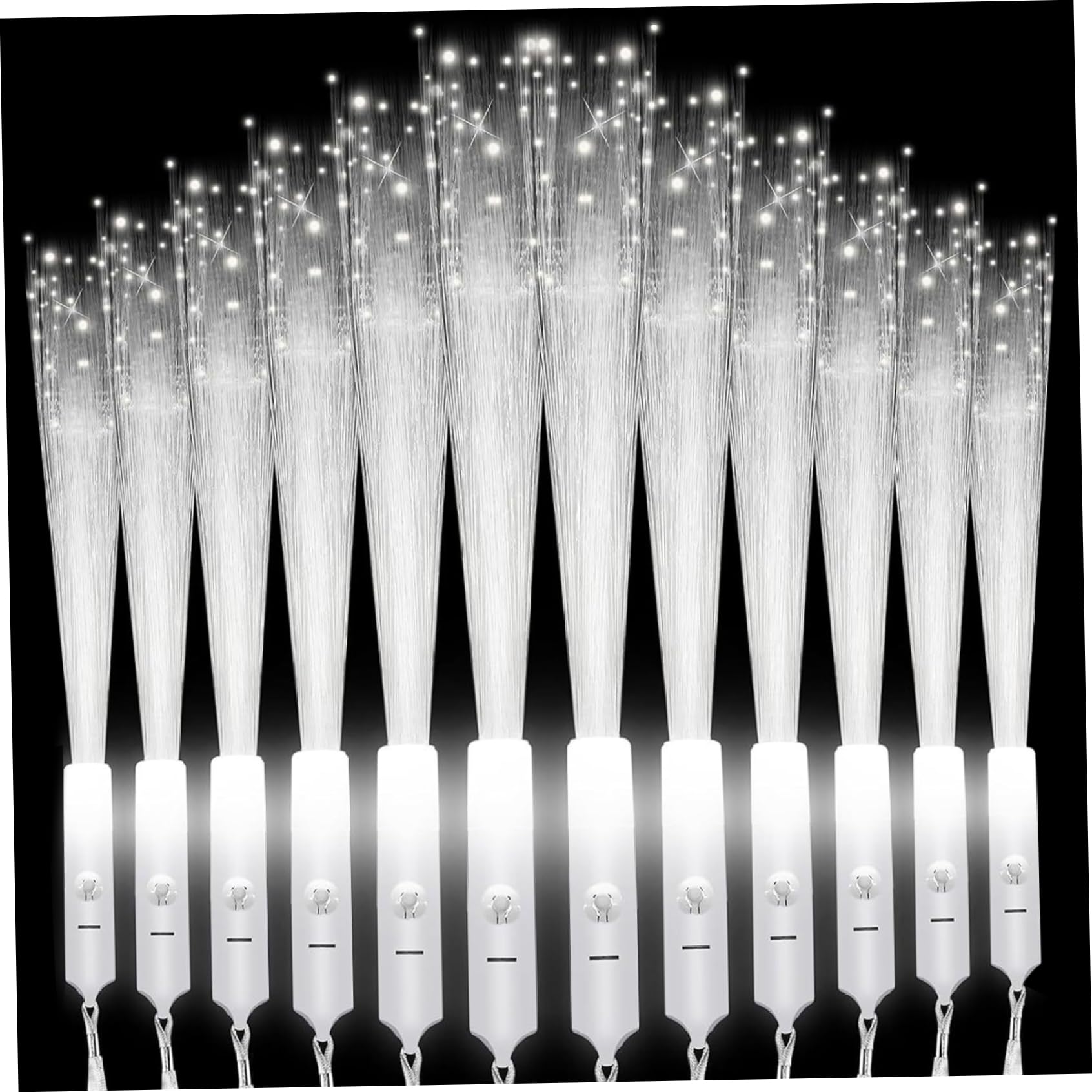 Bâton Lumineux Fibre Optique Fini les Déchets Festifs avec ce Lot Réutilisable