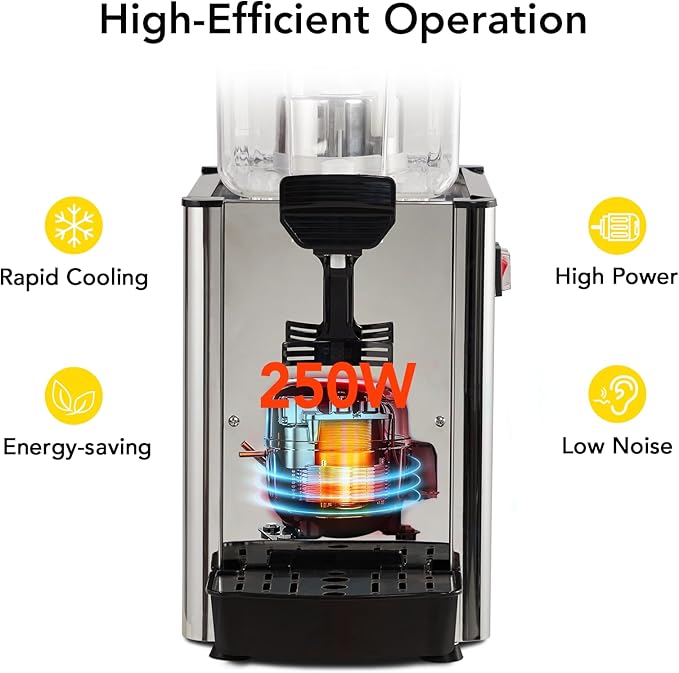 Dispensador de bebidas comercial 18L acero inoxidable miniatura 7