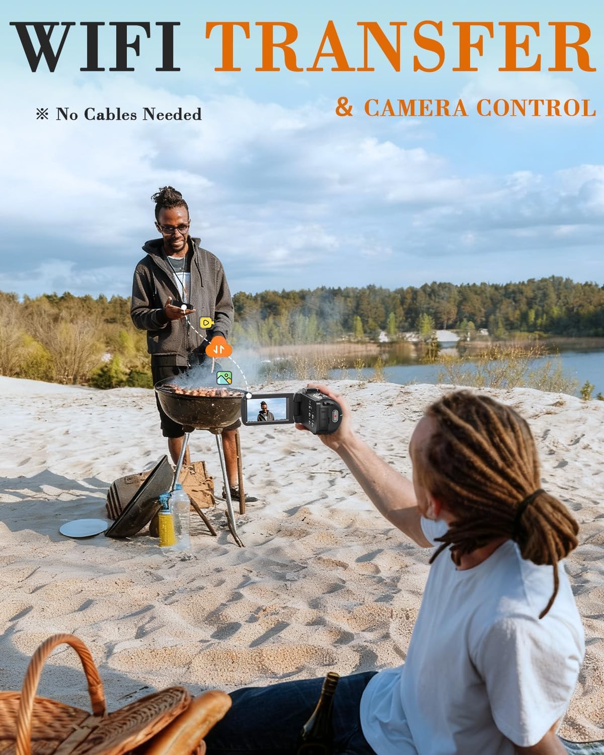 8K 64MP Video Camera 18X Digital Camcorder Video Camera for YouTube 3.0 inch Flip Screen Camcorder Vlogging Camera with 32GB SD Card, 2.4G Remote Control, Two Batteries - Image 7