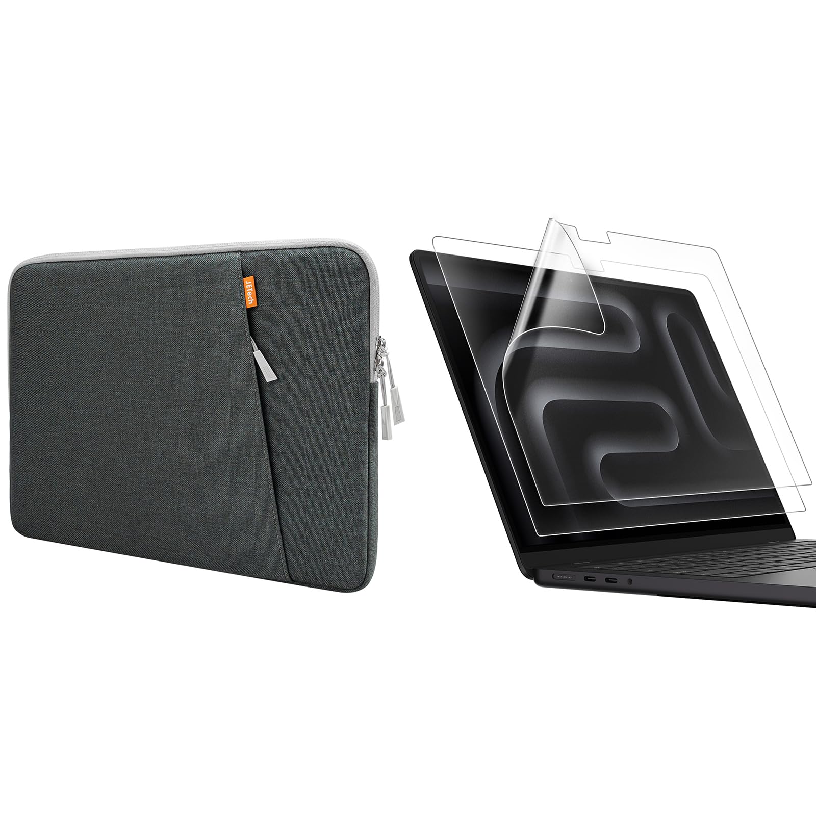 Funda para MacBook Pro 16,2 JETech con protector de pantalla total 8