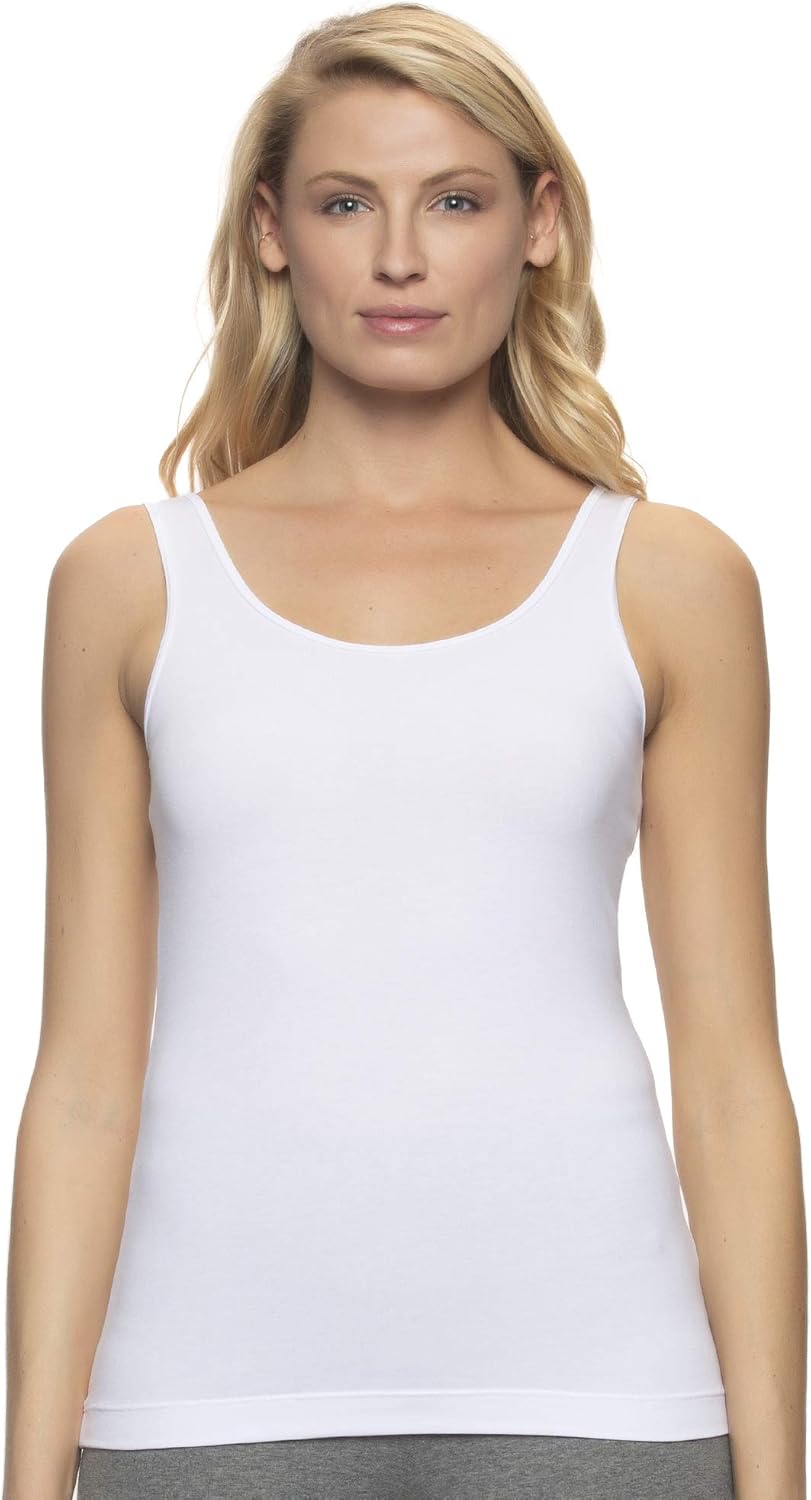 Felina Reversible Cotton Womens Tank Top | 4-Pack - Image 2