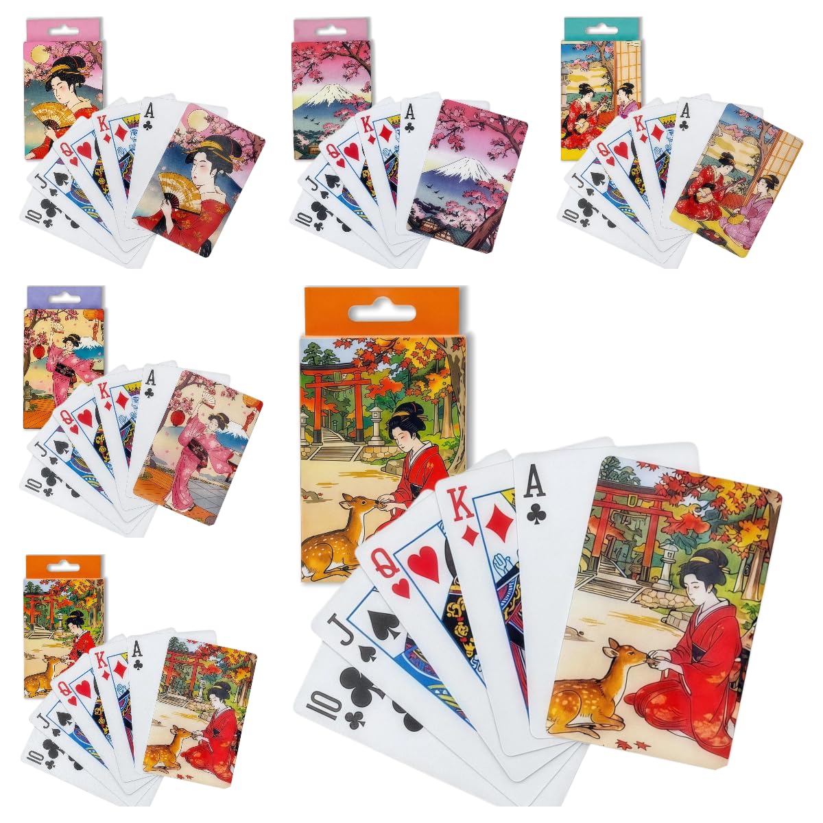 Amazon.co.jp: MEMORY JAPAN 浮世絵 トランプ 和柄 プレイングカード