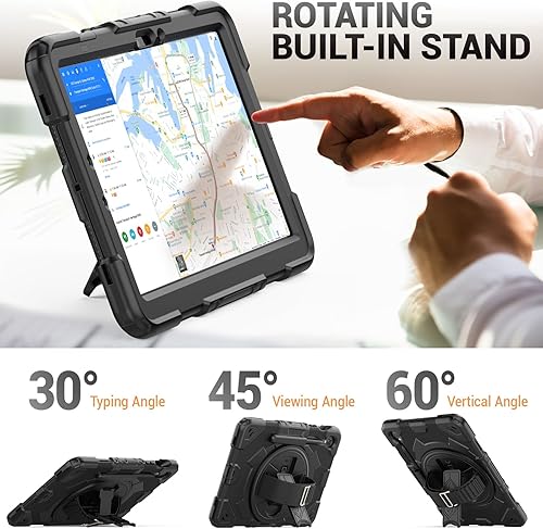 Miniatura 5 de HXCASEAC Case for Samsung Galaxy Tab S9 FE 10.9 S9 Case 11 with Screen ProtectorS Pen HolderHand Strap (SM-X510 X516B X518U X710 716B X718U) Heavy