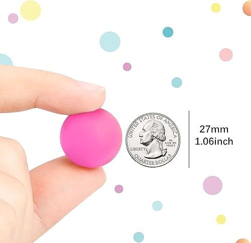 Miniatura 2 de Pllieay 50 bolas inflables coloridas a granel, bolas inflables de patrón mixto para recuerdos de fiesta de niños, premios, regalo de cumpleaños