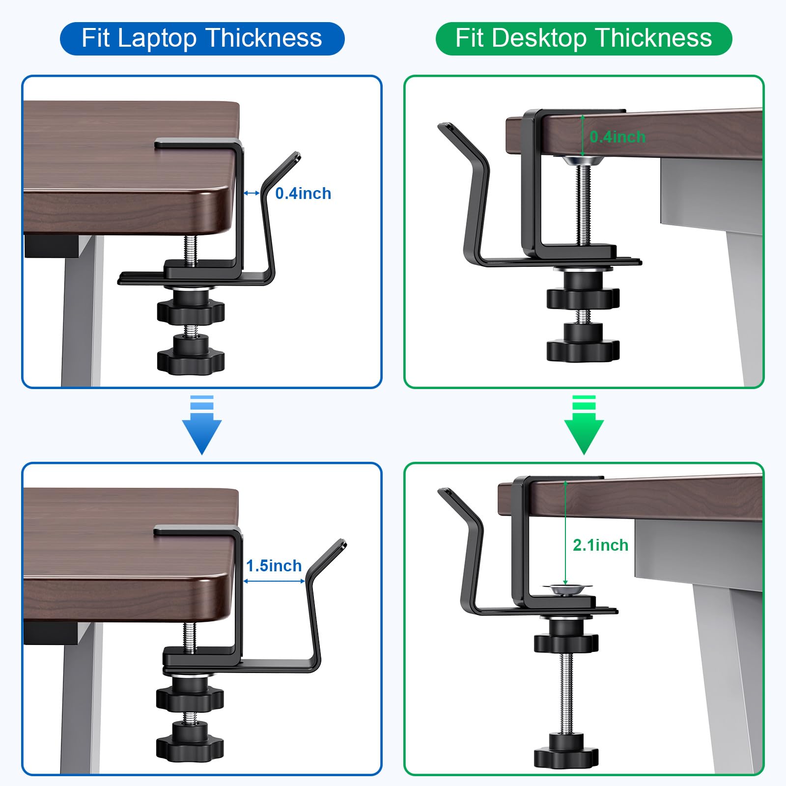Soporte vertical para laptop, soporte ajustable para computadora portátil, se adapta a todos los MacBook/Surface/Samsung/HP/Dell/Chrome Book (negro)
