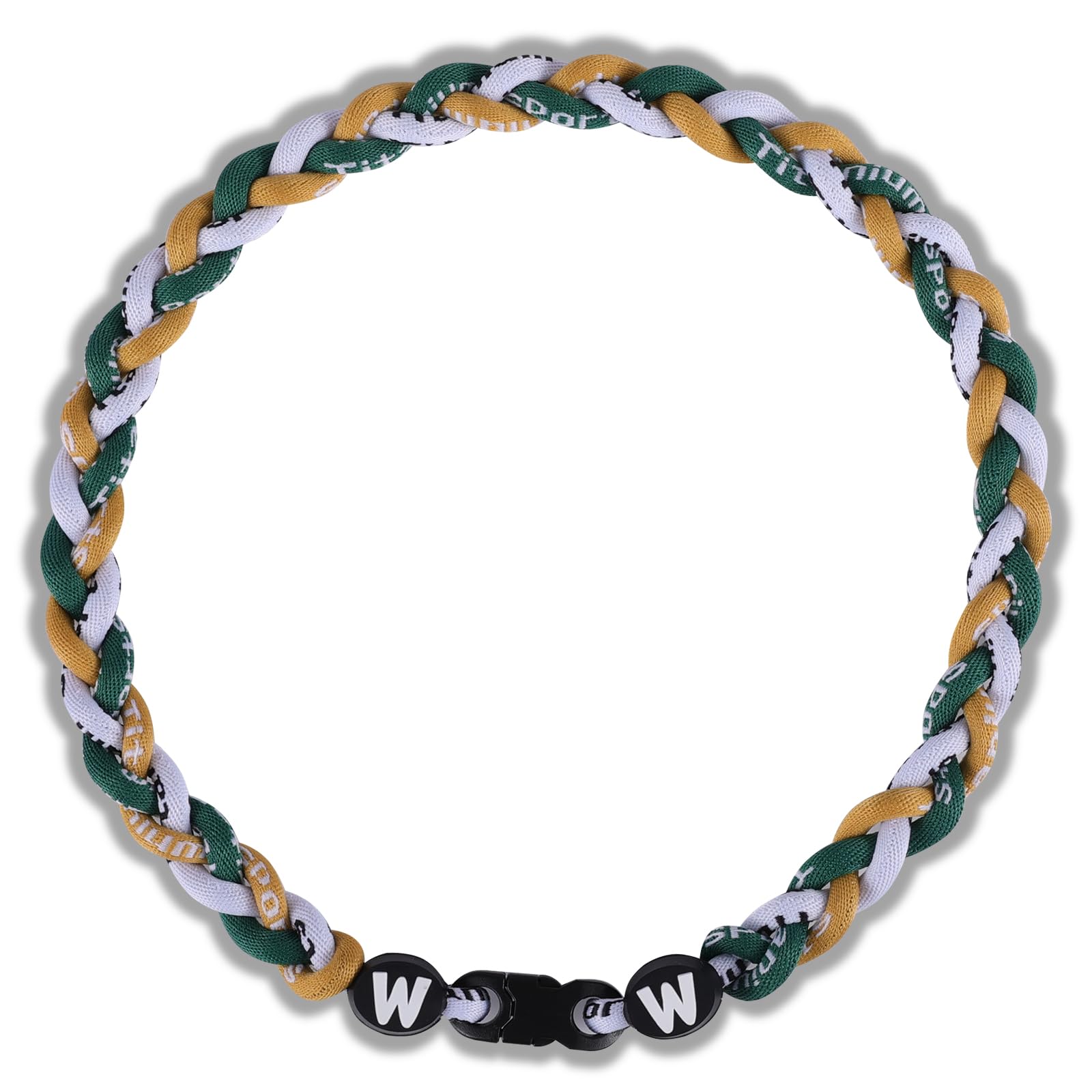Willtok Premium 18inch Baseball Necklace w/Nylon Tri-Braided Rope Tornado Design