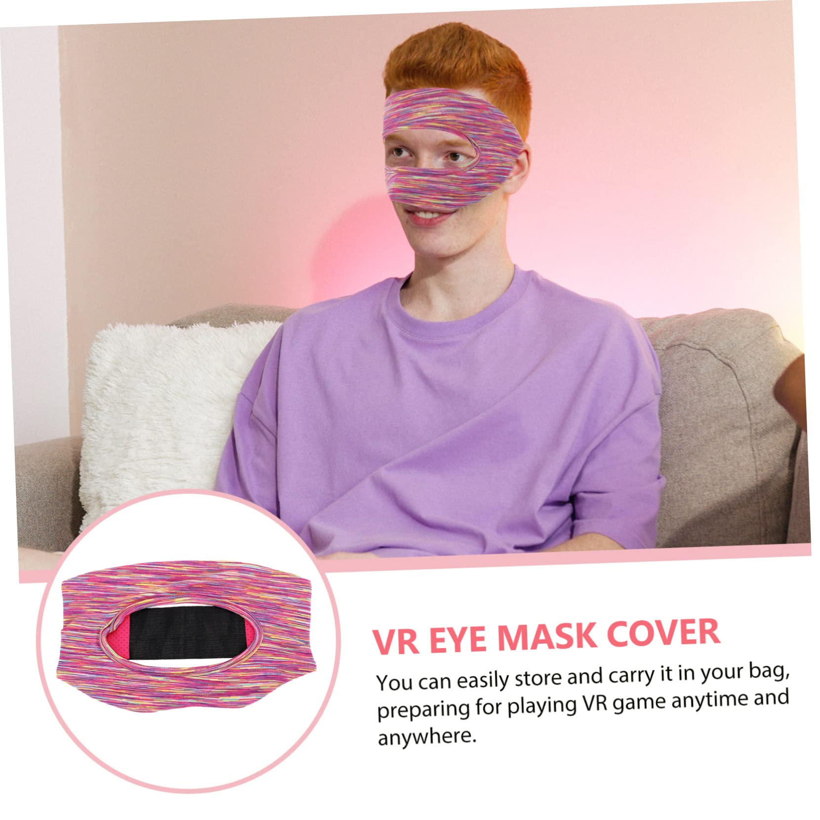 UPKOCH 5piezas Cubierta Acolchada para Auriculares VR Funda Transpirable y Absorbente De Sudor y Lavable Accesorio para Jugadores De VR Compatible Modelos De Auriculares