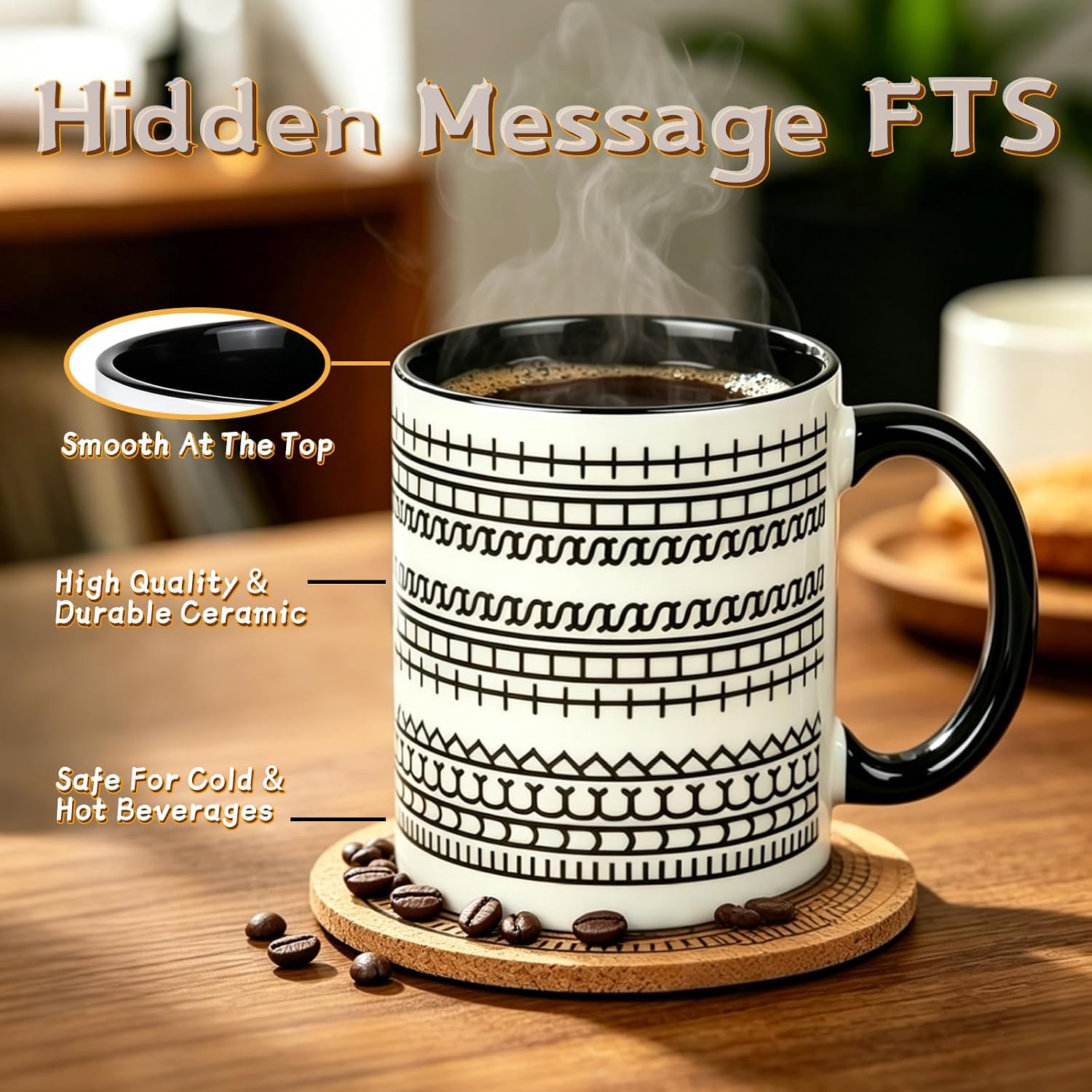 Fuck This Shit Coffee Mug,Secret Hidden Message Fuck This Shit Coffee Cup