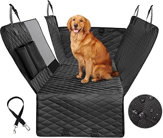 Vailge Waterproof Dog Car Seat Cover for Back Seat - Hammock with Mesh Window, Anti-Slip, Scratch-Proof Pet Protector for Cars & SUVs