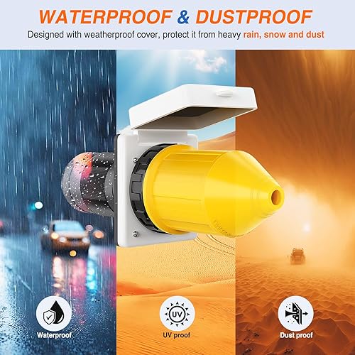 Miniatura 5 de Nilight Kit de alimentación de 50 amperios para autocaravana con protector de cable de arranque, listado ETL, 125250 V, NEMA SS2-50P, SS2-50R,