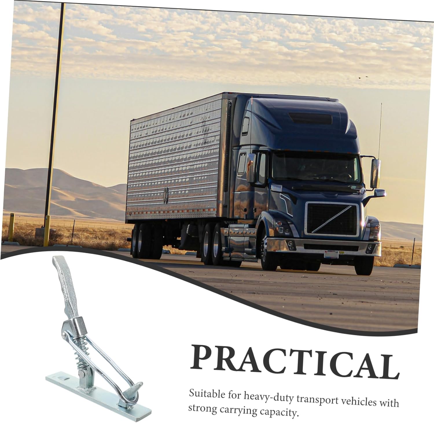 Carbon Steel Hasp Lock for Trucks and Trailers Versatile Hitch Lock Replacement for Secure Cargo Transportation Needs