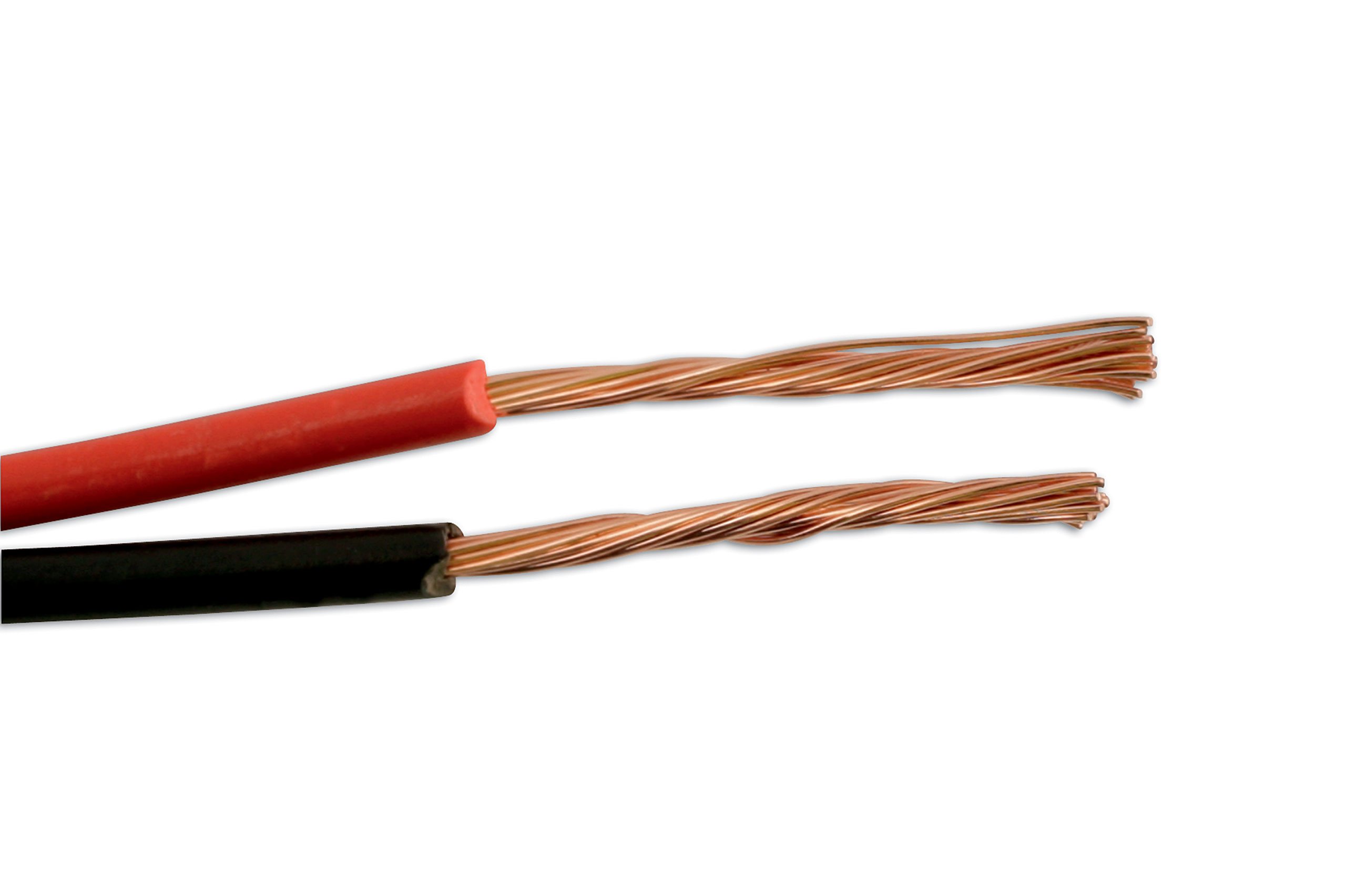 Connect 30052 30 m 0,3 mm płaski podwójny kabel automatyczny - czarny/czerwony