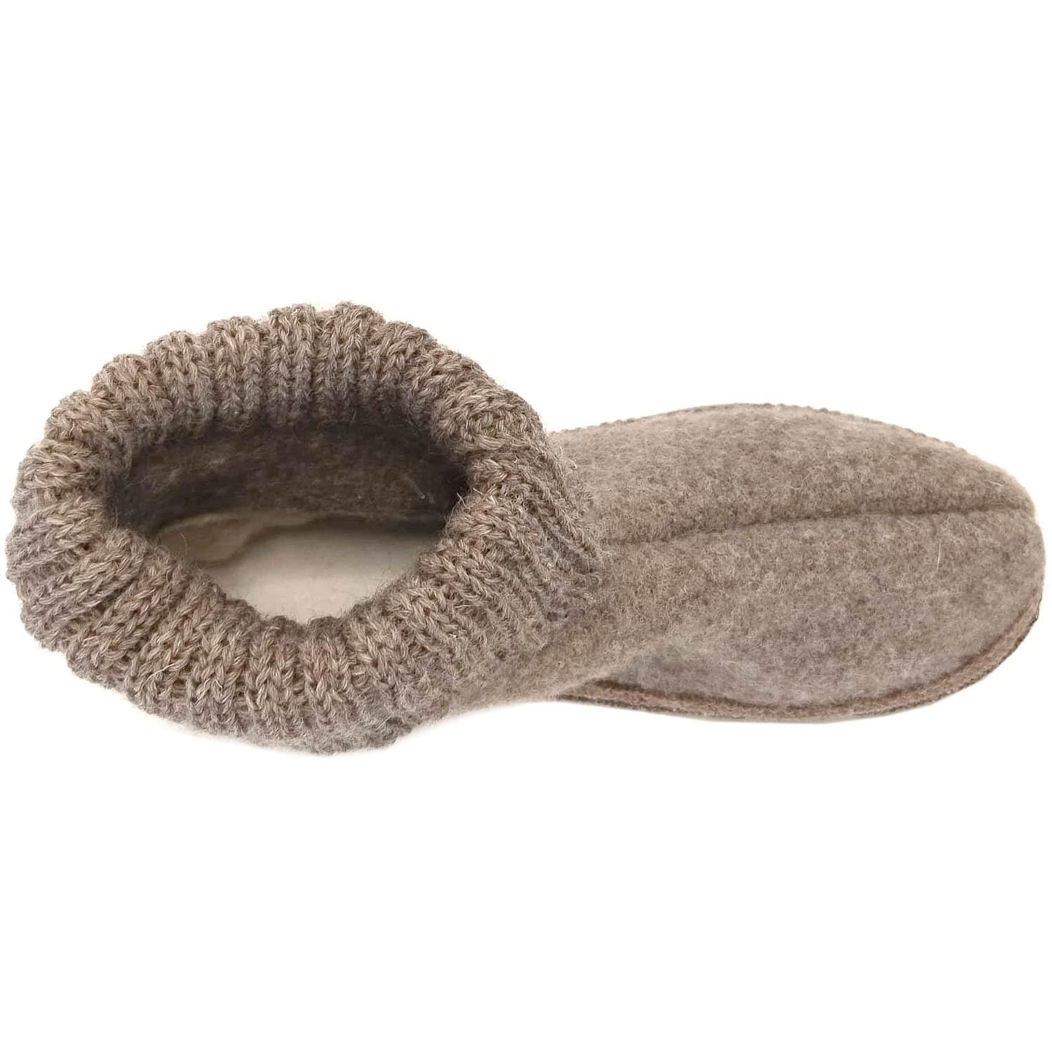 HAFLINGER Karl 631047 Unisex Hüttenschuhe aus Schurwolle
