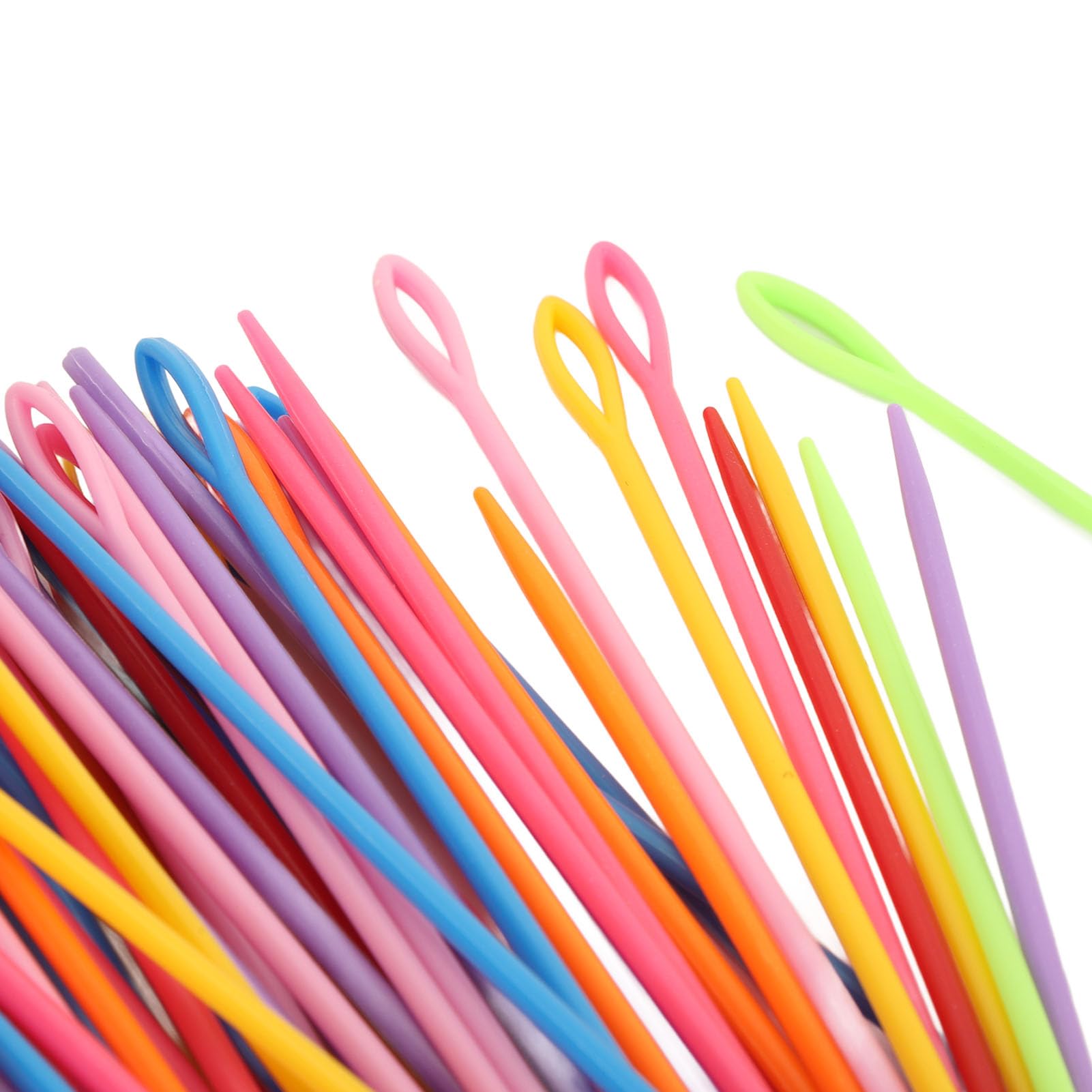 1000 Stück Kunststoff-Nähnadeln, Sicherheits-Schnürnadeln mit großem Öhr, 5,9 Zoll bunte, langlebige Garnnadeln für DIY-Basteln, Weben, Stricken und Sticken – ideal für Kinder und