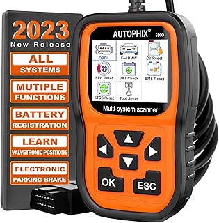 AUTOPHIX 5900 All System OBD2 Scanner Diagnostic Scan Tool Compatible with BMW Mini Professional Reset Service Code Reader with ABS BMS PCM EPB SAS Transmi Oil Battery Registration Tool (New Realease)