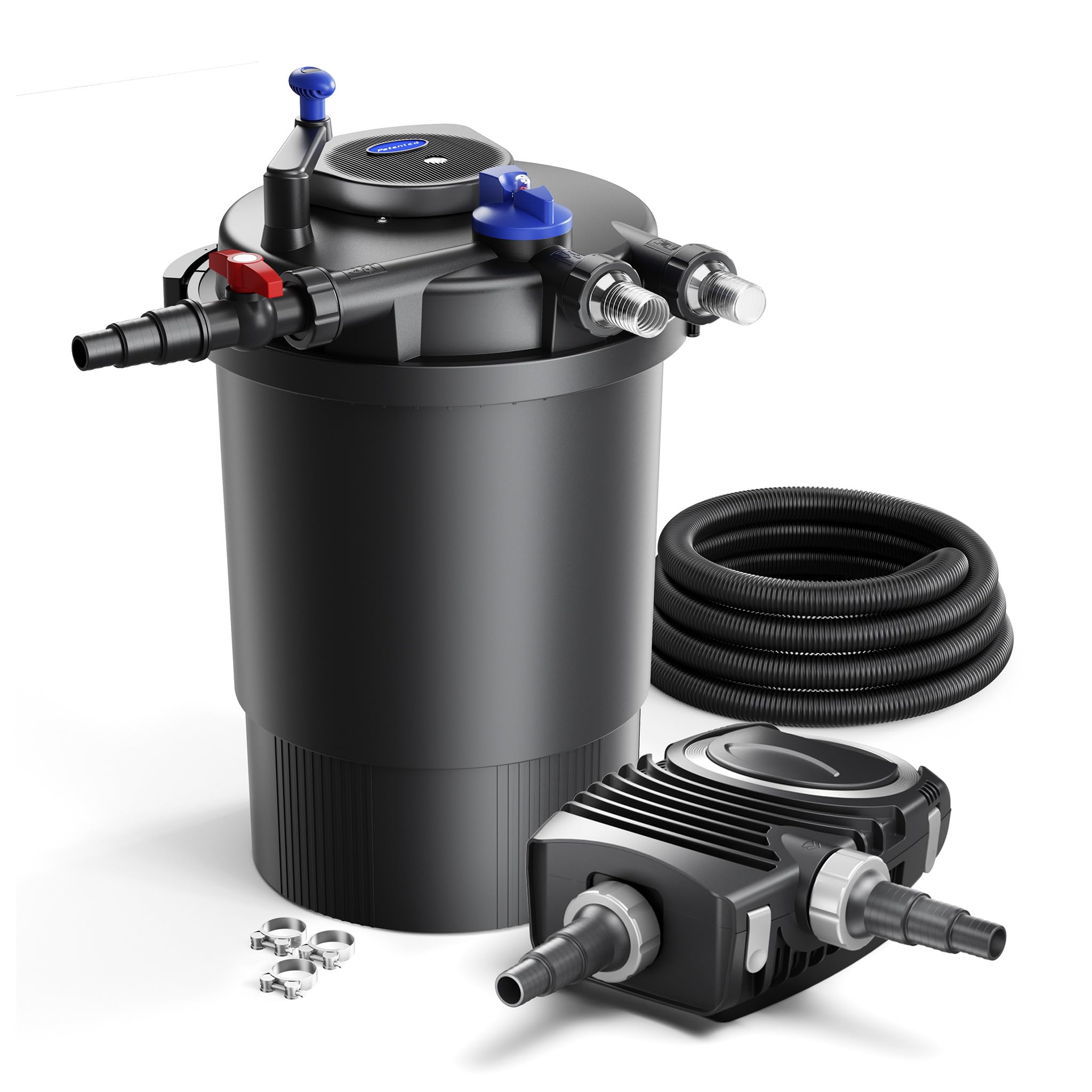 SunSun CPF-30000 SET 60000l 55W UVC NEO12000 Bomba Manguera Set de filtro para estanque