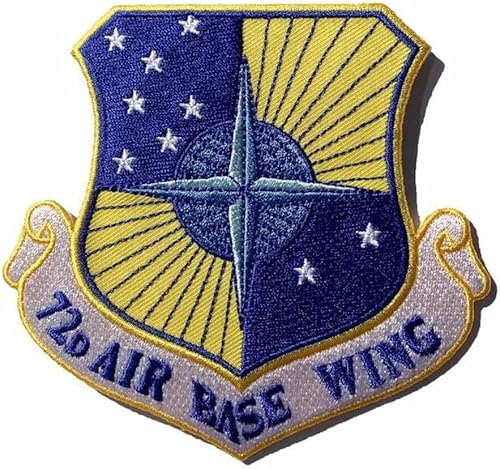 Parche de ala con base de aire 72d  Parte trasera de plástico, Multi Color, 4 pulgadas