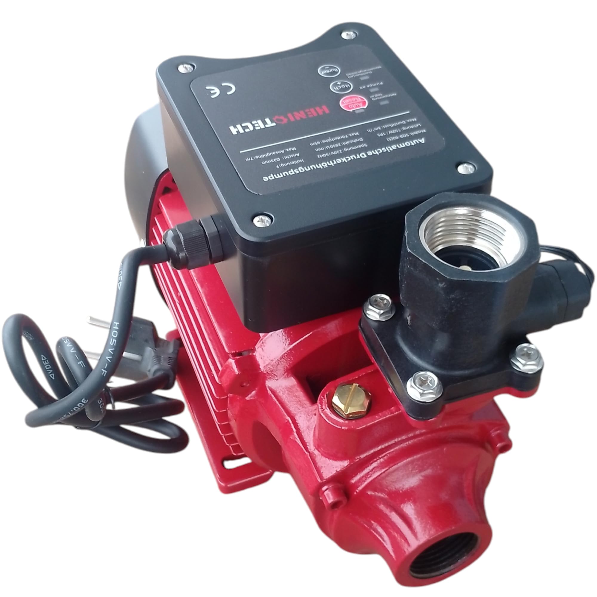 Intelligente Automatische Druckerhöhungspumpe SQB80-750 Watt - 3000 L/h 6,5 bar z.B. für PFT G4/G5, VR6, Putzmeister