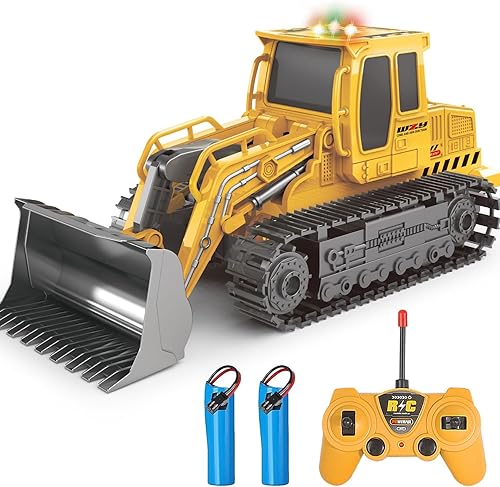 Miniatura 10 de Jiakora Excavadora de juguete a control remoto para niños, juguete de excavadora RC para niños de 3, 4, 5, 6, 7, 8 años, regalo de Navidad,