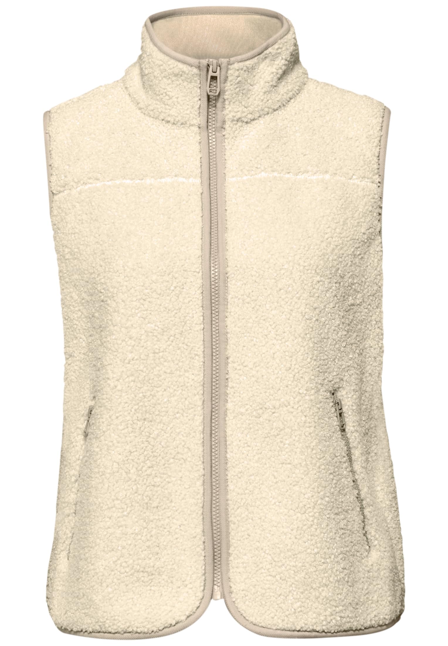 Street One Damen 2200582 Weste aus Teddy-Material mit Zipper (1er Pack)