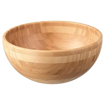 Ikea Sustainable Bamboo Wooden Bowl - Product of Sweden by STOCKLAND