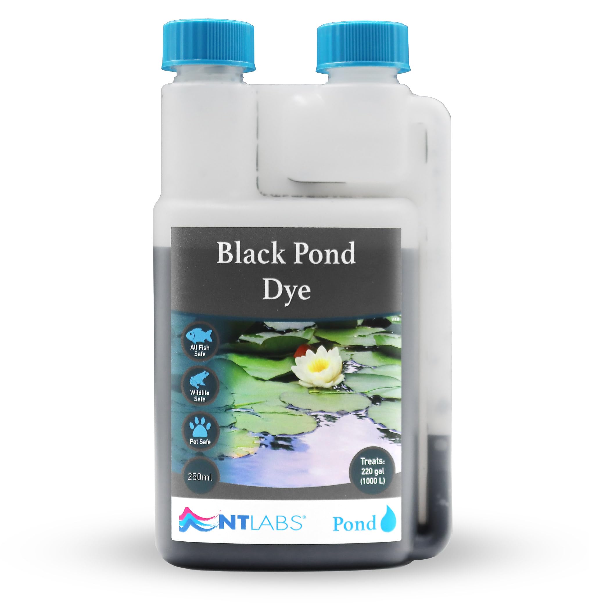 NT Labs Black Pond Dye Algae & Blanketweed Control (250ml Treats 1000L)