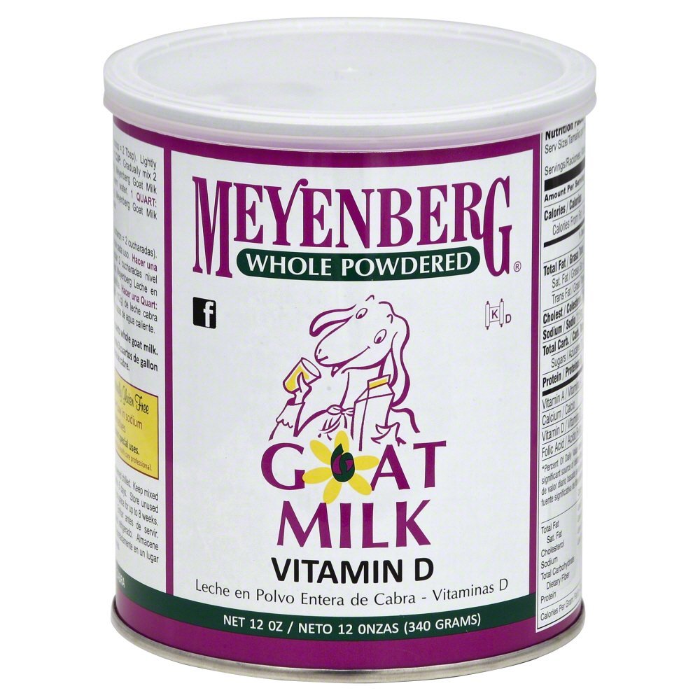 Meyenberg Powdered Goat Milk, Vitamin D, 12 oz Cans, 3 pk